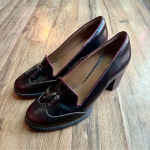 Clarks Heeled Penny Loafers